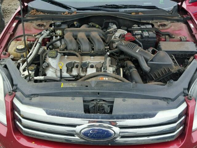 3FAHP08119R177963 - 2009 FORD FUSION BURGUNDY photo 7