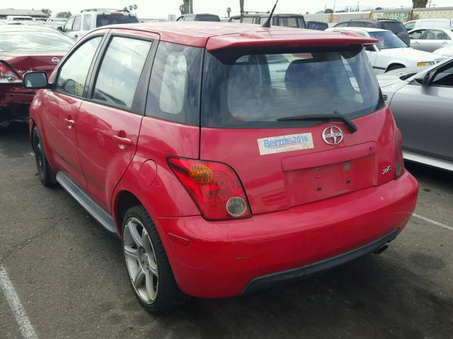 JTKKT624150096921 - 2005 TOYOTA SCION XA წითელი ფოტო 3