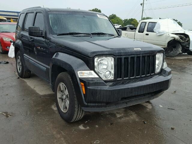 1J8GP28K88W188327 - 2008 JEEP LIBERTY SP BLACK photo 1