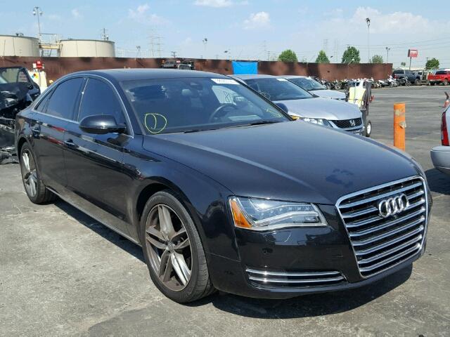 WAUAGAFD6DN033624 - 2013 AUDI A8 QUATTRO BLACK photo 1