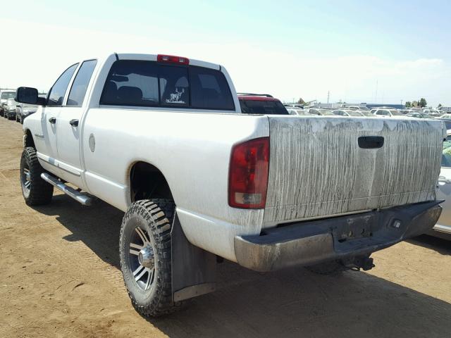 3D7KU28C04G143044 - 2004 DODGE RAM 2500 S WHITE photo 3