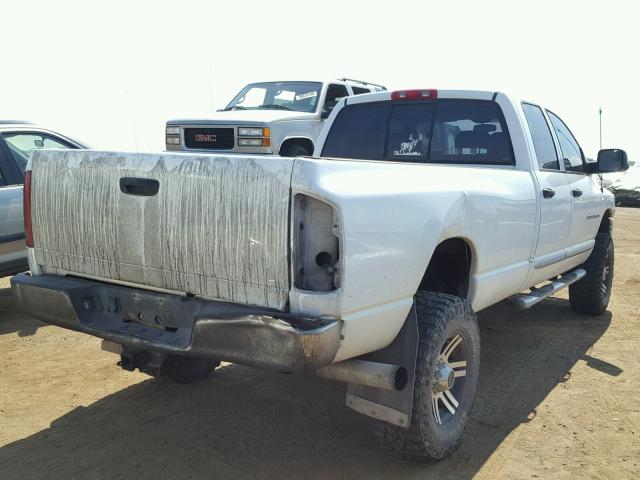3D7KU28C04G143044 - 2004 DODGE RAM 2500 S WHITE photo 4