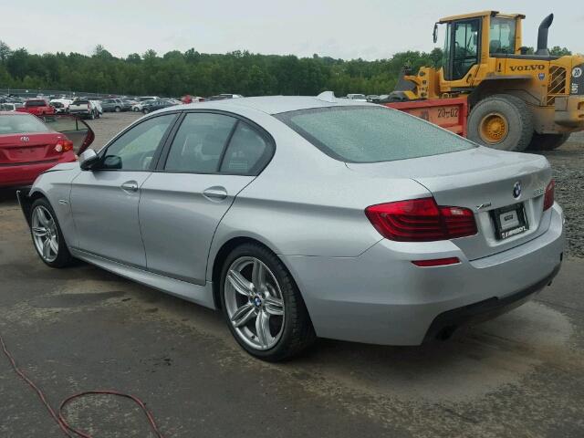 WBA5B3C50ED535271 - 2014 BMW 535 XI SILVER photo 3