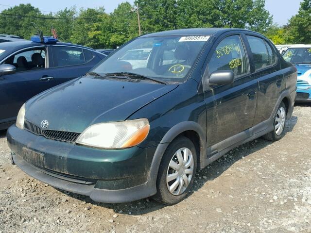 JTDBT123X25022655 - 2002 TOYOTA ECHO GREEN photo 2