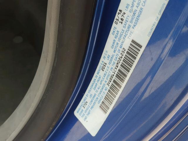 3VWBB61CXWM026252 - 1998 VOLKSWAGEN NEW BEETLE ნაცრისფერი ფოტო 10