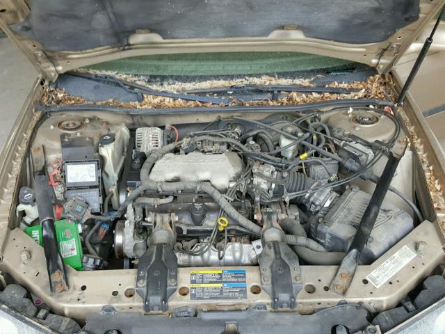 2G1WF52E859146912 - 2005 CHEVROLET IMPALA TAN photo 7