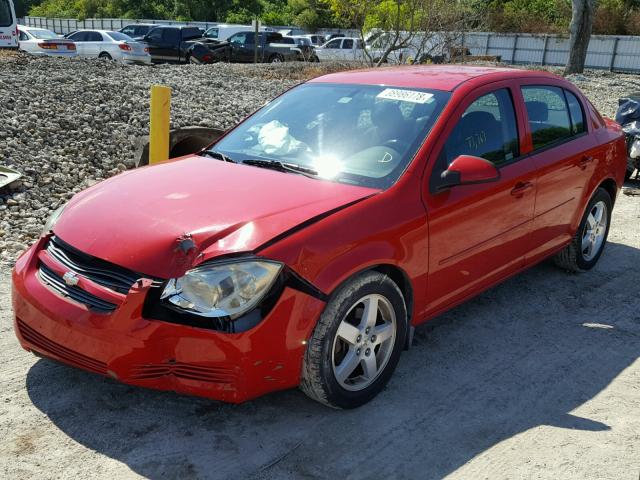 1G1AF5F59A7168157 - 2010 CHEVROLET COBALT 2LT RED photo 2