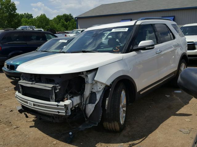 1FM5K7FH2HGA07648 - 2017 FORD EXPLORER L WHITE photo 2