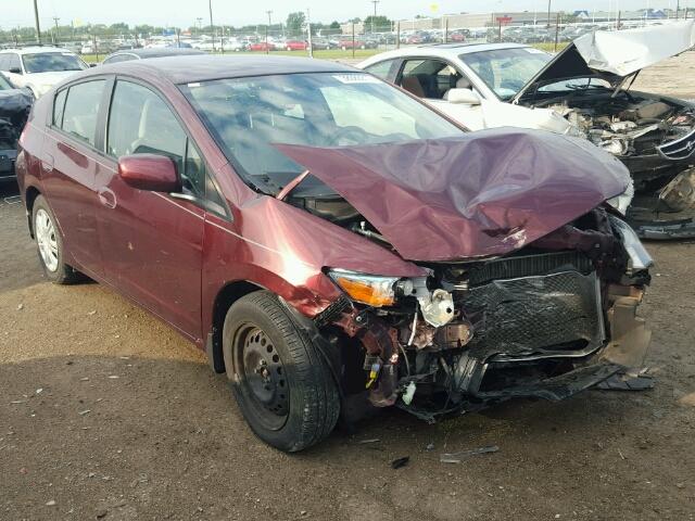 JHMZE2H38BS005505 - 2011 HONDA INSIGHT MAROON photo 1