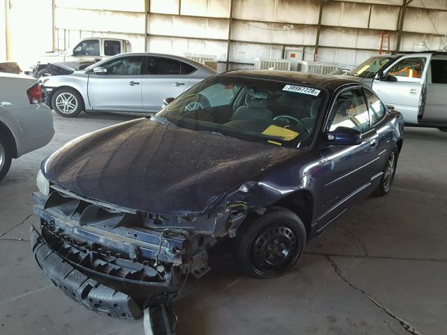 1G2WP12K81F172502 - 2001 PONTIAC GRAND PRIX BLUE photo 2