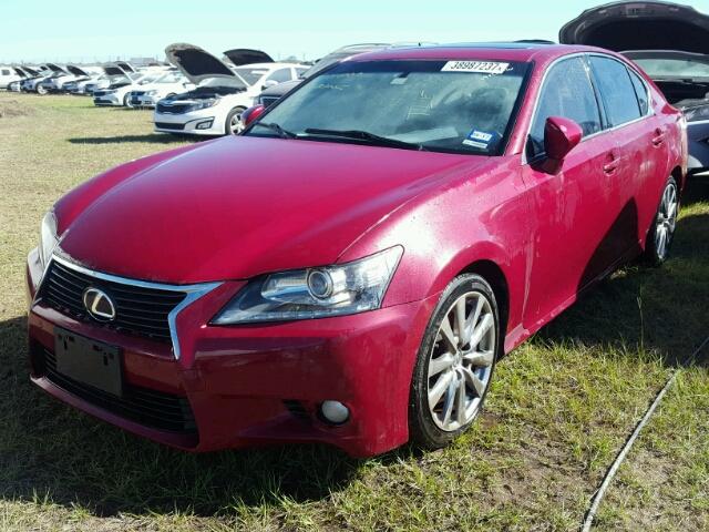 JTHBE1BL3D5016269 - 2013 LEXUS GS 350 RED photo 2