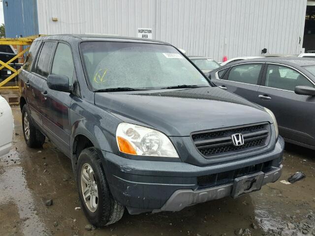 2HKYF18635H559763 - 2005 HONDA PILOT GREEN photo 1