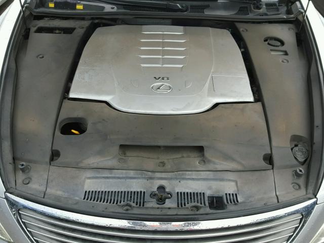 JTHGL46F585025739 - 2008 LEXUS LS 460L SILVER photo 7