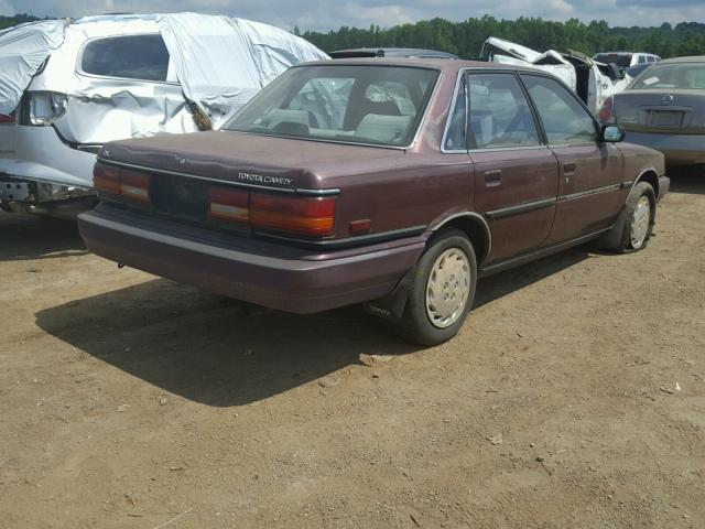 4T1SV21E4MU339211 - 1991 TOYOTA CAMRY DLX BROWN photo 4