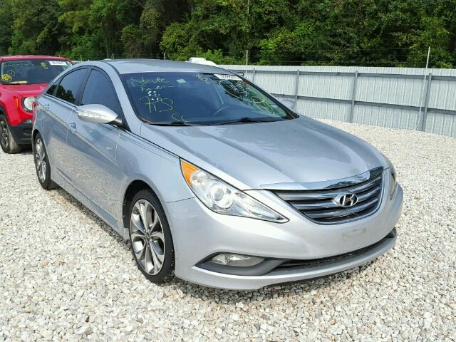 5NPEC4AB1EH827536 - 2014 HYUNDAI SONATA SE SILVER photo 1