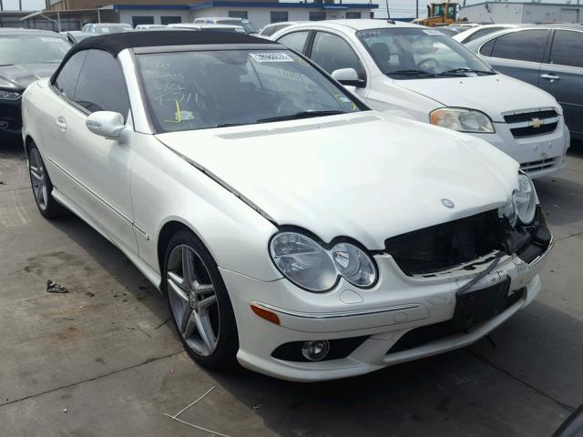 WDBTK56FX9T108569 - 2009 MERCEDES-BENZ CLK 350 WHITE photo 1