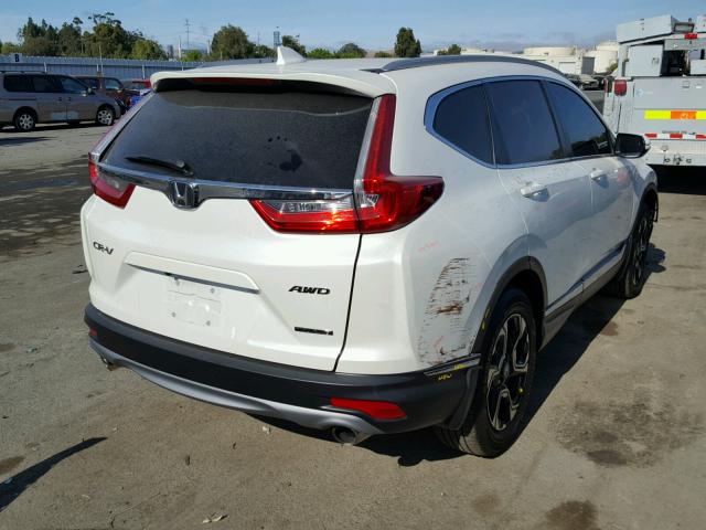 2HKRW2H98HH673797 - 2017 HONDA CR-V TOURI WHITE photo 4