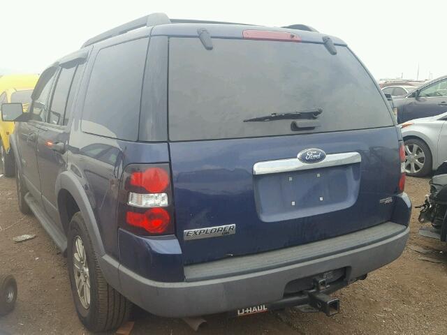 1FMEU73E76UB35001 - 2006 FORD EXPLORER X BLUE photo 3