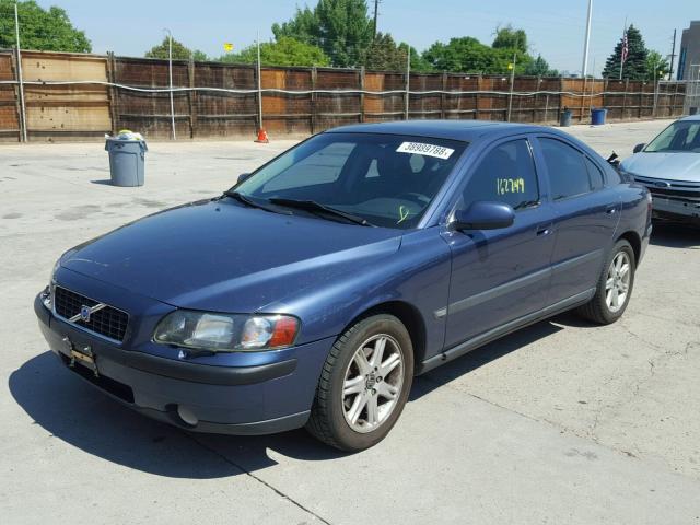 YV1RS58DX22165545 - 2002 VOLVO S60 2.4T BLUE photo 2