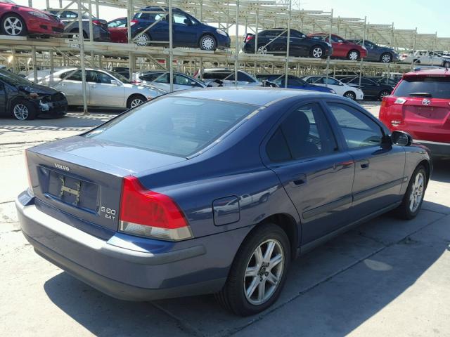 YV1RS58DX22165545 - 2002 VOLVO S60 2.4T BLUE photo 4