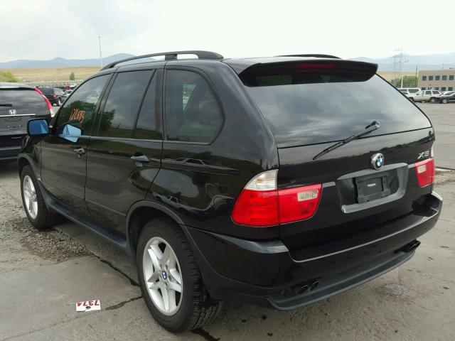 5UXFB33522LH33585 - 2002 BMW X5 4.4I BLACK photo 3