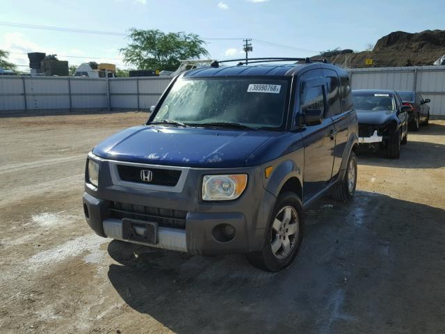 5J6YH17553L002004 - 2003 HONDA ELEMENT EX BLUE photo 2