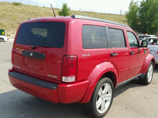 1D4PU4GKXBW603428 - 2011 DODGE NITRO HEAT RED photo 4