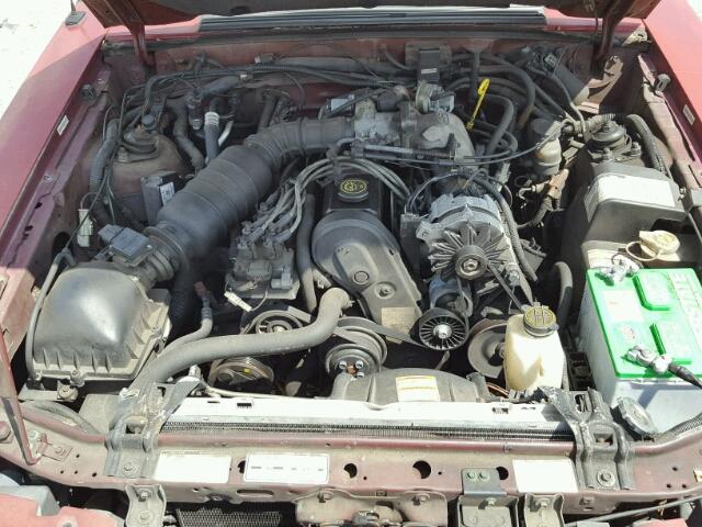 1FACP41M4NF143190 - 1992 FORD MUSTANG LX BURGUNDY photo 7