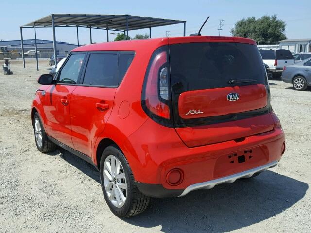 KNDJP3A53H7430815 - 2017 KIA SOUL + RED photo 3