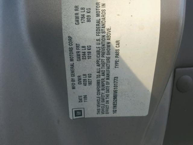 1G1NE52M8V6101773 - 1997 CHEVROLET MALIBU LS 米色 照片 10