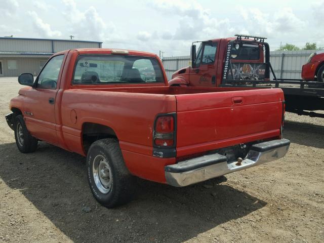 1B7HC16X11S297080 - 2001 DODGE RAM 1500 RED photo 3