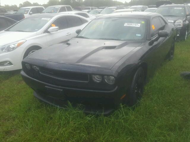 2C3CDYAG3EH307634 - 2014 DODGE CHALLENGER BLACK photo 2