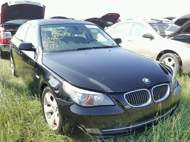 WBANU53528CT19485 - 2008 BMW 528 BLACK photo 1