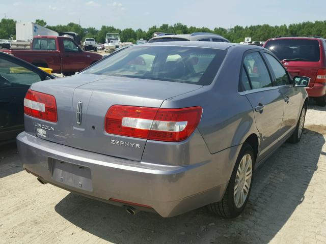 3LNHM26106R623920 - 2006 LINCOLN ZEPHYR GRAY photo 4