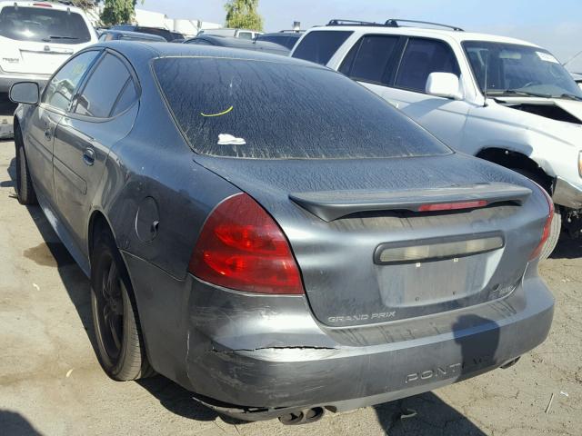 2G2WR544741256886 - 2004 PONTIAC GRAND PRIX GRAY photo 3