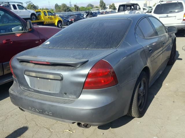 2G2WR544741256886 - 2004 PONTIAC GRAND PRIX GRAY photo 4