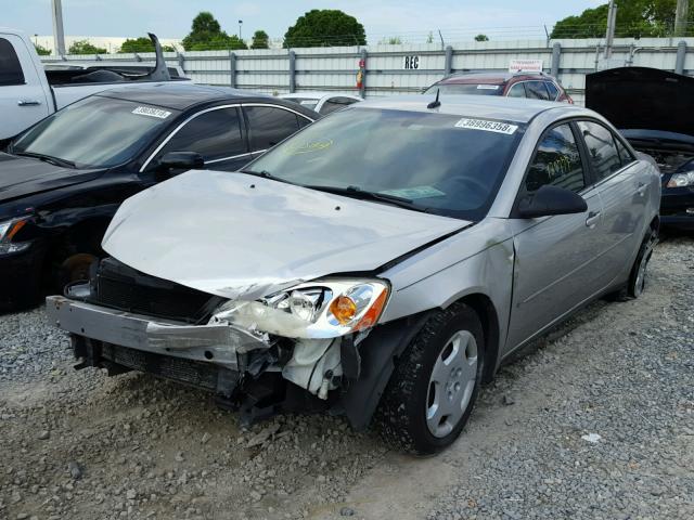 1G2ZF57B284176485 - 2008 PONTIAC G6 VALUE L SILVER photo 2