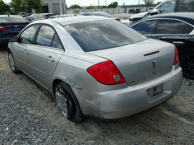 1G2ZF57B284176485 - 2008 PONTIAC G6 VALUE L SILVER photo 3