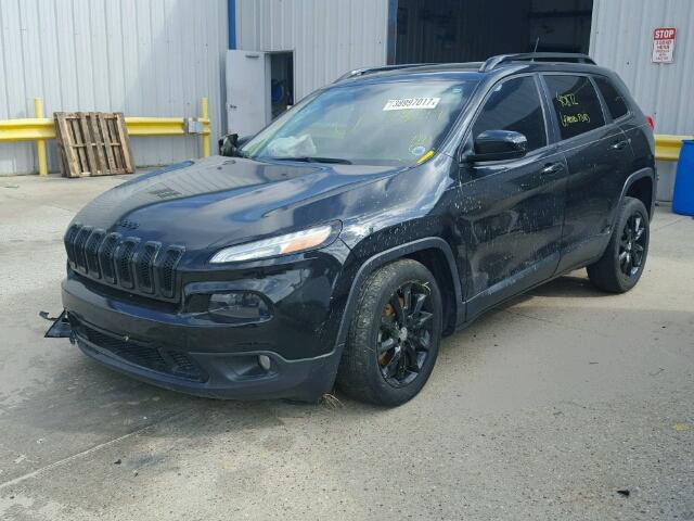 1C4PJLCB9EW302191 - 2014 JEEP CHEROKEE BLACK photo 2