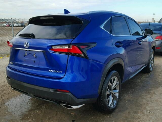 JTJYARBZ5H2073233 - 2017 LEXUS NX BLUE photo 4