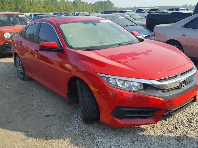 2HGFC2F73HH503368 - 2017 HONDA CIVIC EX RED photo 1