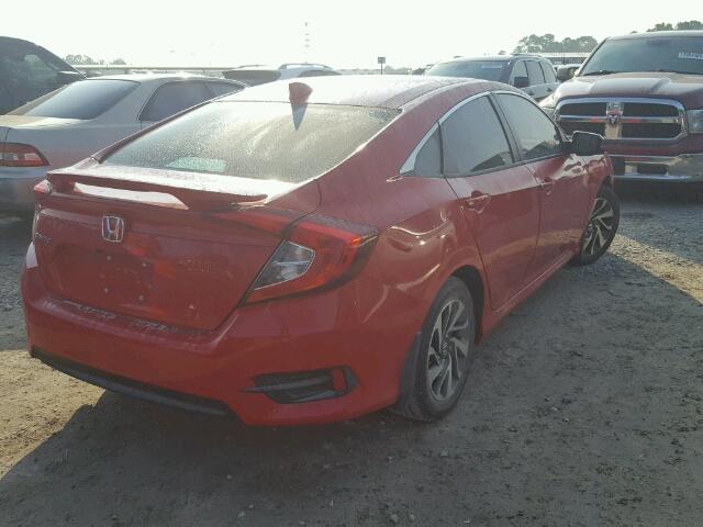 2HGFC2F73HH503368 - 2017 HONDA CIVIC EX RED photo 4