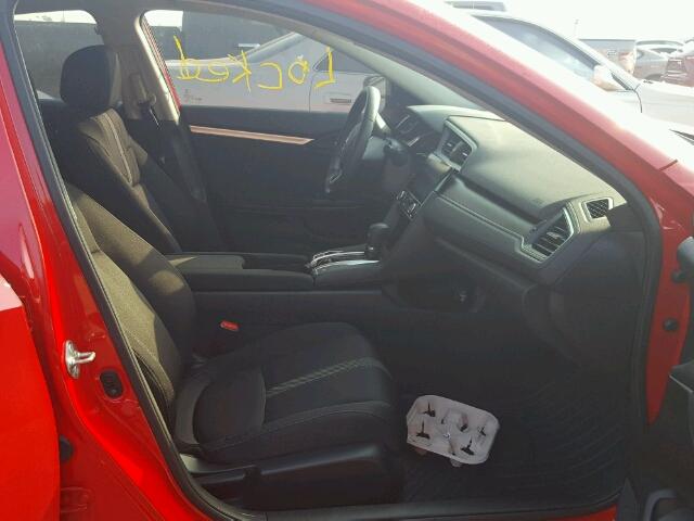 2HGFC2F73HH503368 - 2017 HONDA CIVIC EX წითელი ფოტო 5