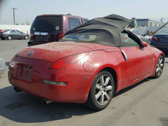 JN1AZ36A75M752034 - 2005 NISSAN 350Z ROADS RED photo 4