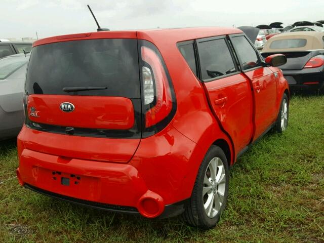 KNDJX3A56G7874401 - 2016 KIA SOUL RED photo 4