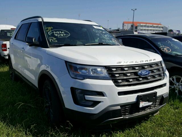 1FM5K7D82HGD53198 - 2017 FORD EXPLORER X WHITE photo 1