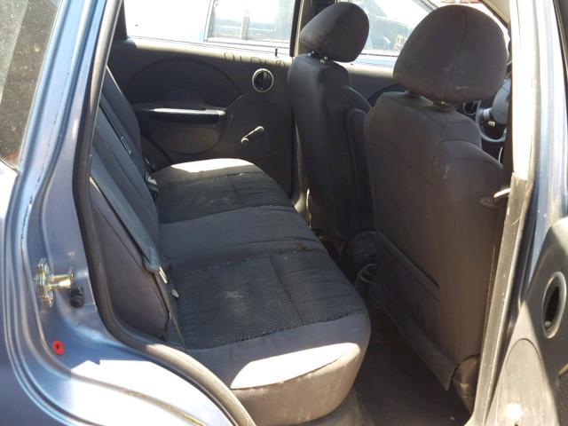 KL1TD66607B726754 - 2007 CHEVROLET AVEO BASE Көк фото 6