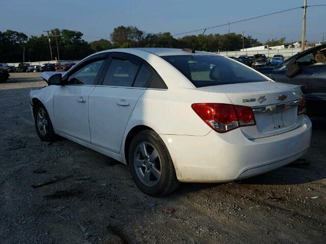 1G1PC5SB2F7180253 - 2015 CHEVROLET CRUZE LT WHITE photo 3