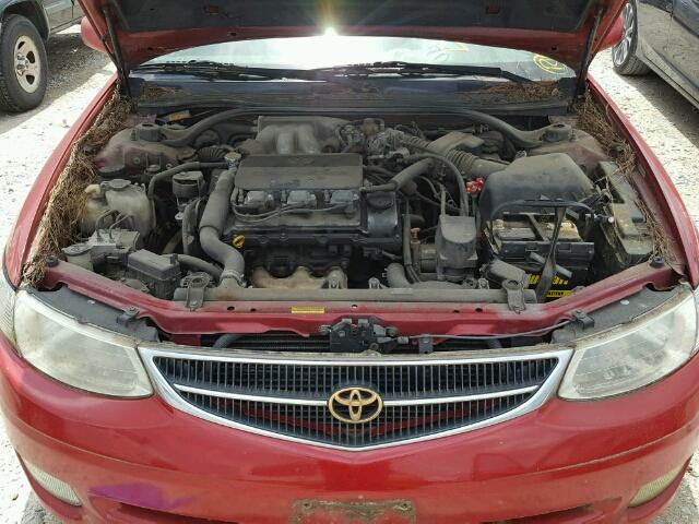 2T1FF28P41C467208 - 2001 TOYOTA CAMRY SOLA RED photo 7