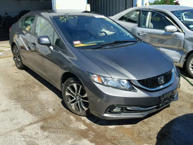 19XFB2F90DE050027 - 2013 HONDA CIVIC EXL GRAY photo 1